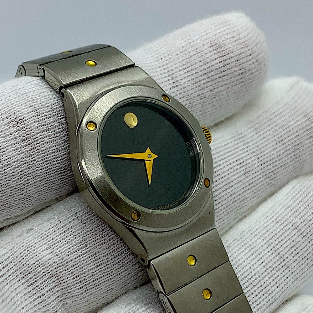 Movado ladies watch v96 stainless steal band